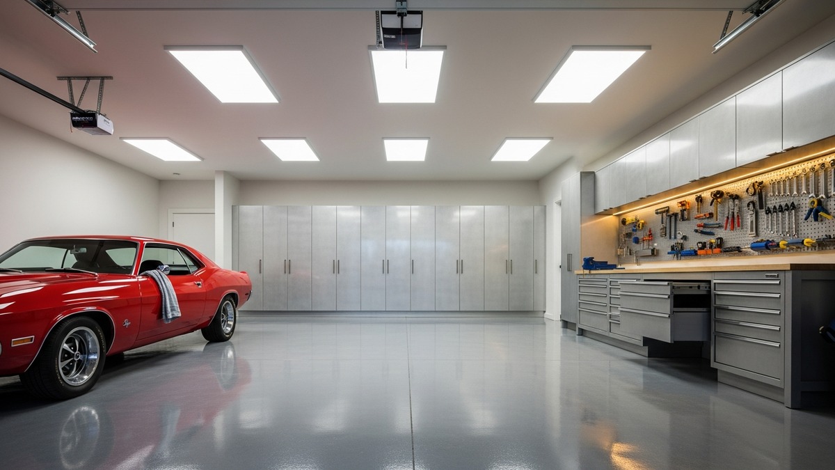 Custom garage lighting Las Vegas