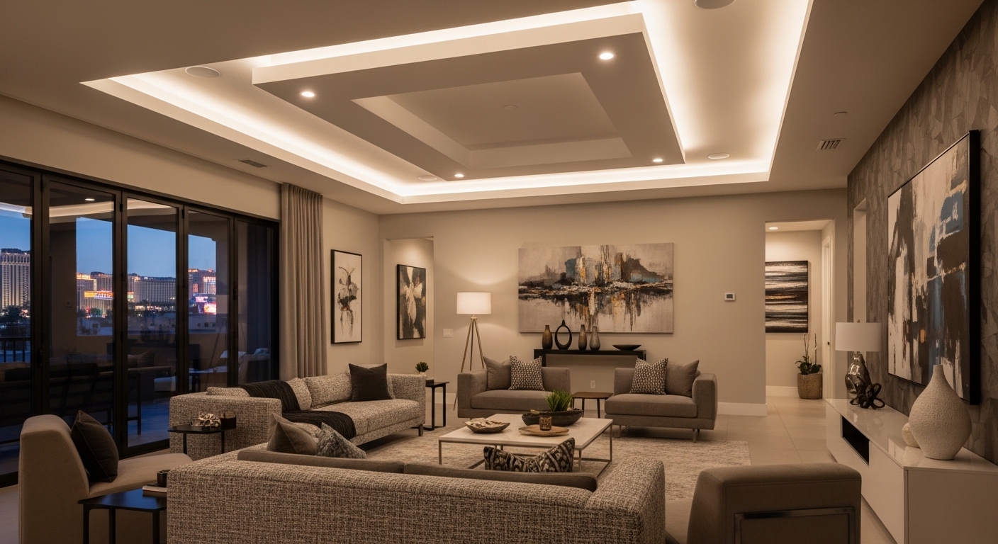 LED lighting installation Las Vegas by Larry's Lights