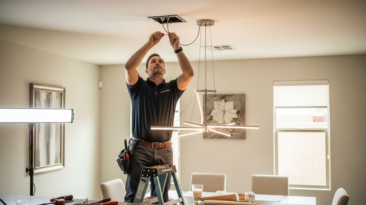Light fixture installation Las Vegas